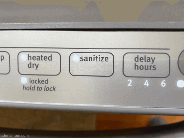 dishwasher sanitize setting sterilize baby bottles new mom hacks