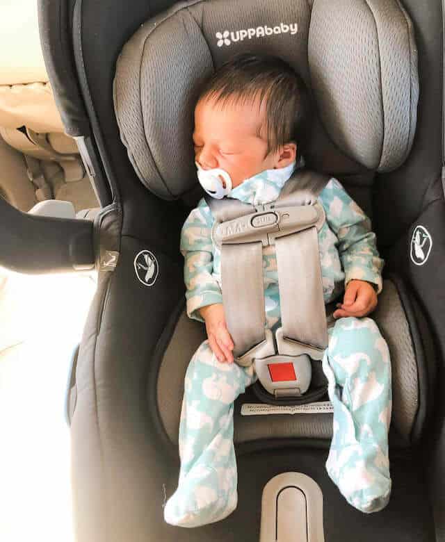 newborn baby car seat heading home hospital